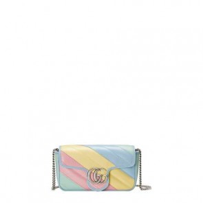 Women's Gucci GG Marmont matelassé leather super mini bag Style ‎476433 DTDXP 3967