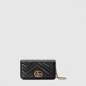 Women GG marmont Chain Mini Bag 488426 DSVRT 1000