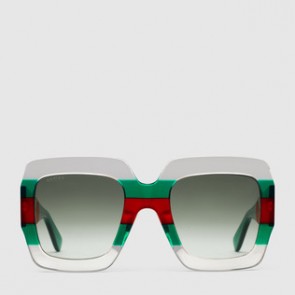 Women Square frame acetate sunglasses ‎491426 J0740 3333