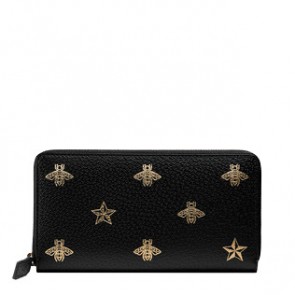 Mens Bee Star leather zip around wallet 495062