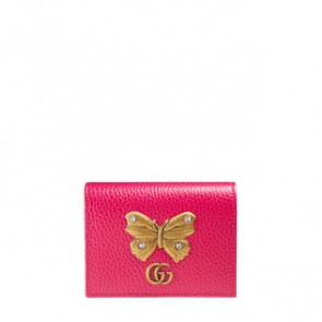 Women Leather card case with butterfly 499361