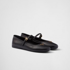 Lady's Prada Nappa Leather Ballerinas