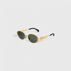 Lady's Celine Triomphe Metal 01 Sunglasses In Metal