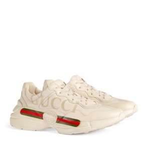 Mens Rhyton logo leather sneaker 500877 DRW00 9522