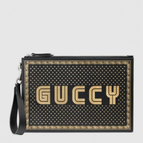 Leather pouch 510489 0GUSN 1055