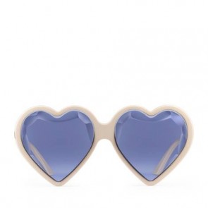 Heart frame acetate sunglasses 520119 J0070 9077
