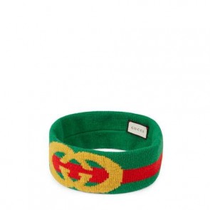 Web wool headband with Interlocking G 524753