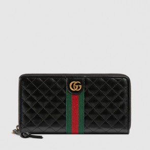 Women Leather zip around wallet with Double G 536450 0YKBT 1060