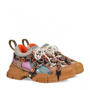 Women Flashtrek sneaker with removable crystals 537133 DOR60 8266