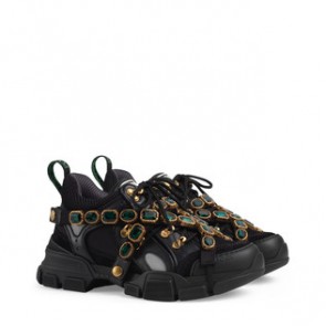 Women Flashtrek sneaker with removable crystals 537153 GGZ50 1078