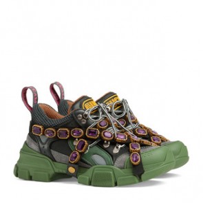 Women Flashtrek sneaker with removable crystals 537355 GGZ30 1261