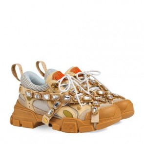 Women Flashtrek sneaker with removable crystals 540688 GGZB0 9069