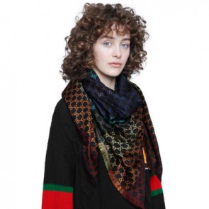 rainbow GG jacquard shawl 558274