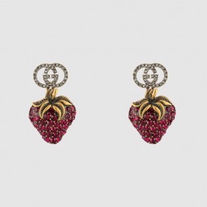Women Earrings with strawberry pendant 583576