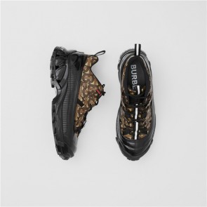 BURBERRY Monogram Print E canvas Arthur Sneakers 80217781 SHOES