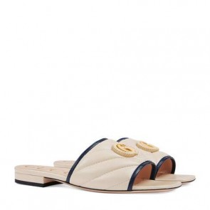 Women's Gucci slide with Double G Style ‎629730 BKO60 4171