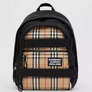 Burberry Medium Vintage Check Panel Nevis Backpack 80246841