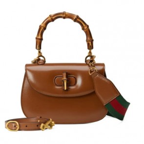 Lady's Gucci Bamboo 1947 Small Top Handle Bag