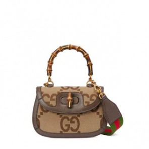 Gucci Small jumbo GG bag with bamboo