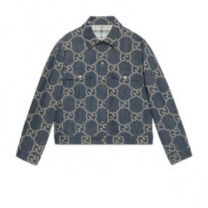 Lady's Gucci Jumbo GG Denim Jacket