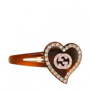 Lady's Gucci Interlocking G Heart Hair Clip