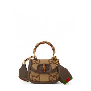 Gucci Mini jumbo GG bag with Bamboo