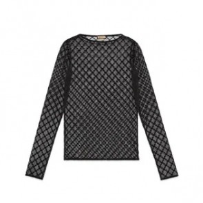 Lady's Gucci GG Star Tulle Top
