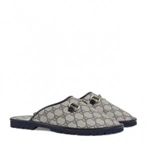 Mens Gucci GG slipper shoe with Horsebit