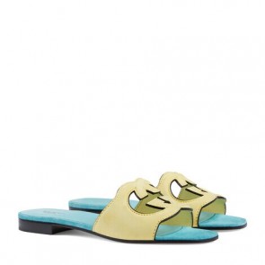 Lady's Gucci Interlocking G Cut-Out Slide Sandal