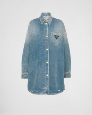 Lady's Prada Oversized Organic Denim Shirt