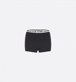 Lady's Dior Briefs in Black Stretch Viscose