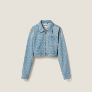 Lady's Miumiu Denim Blouson Jacket