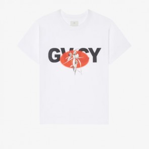 Men's Givenchy Boxy Fit T-Shirt With Givenchy Flower Print