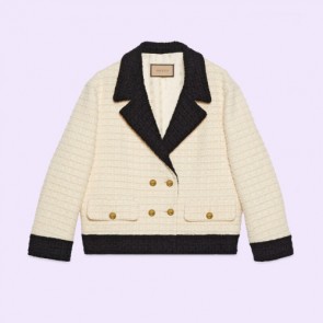 Lady's Gucci Double-Breasted Tweed Jacket