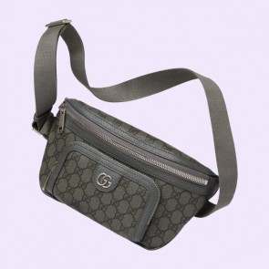 Gucci Grey and black GG Ophidia Belt Bag