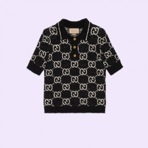 Lady's Gucci Fine Cotton Polo Top