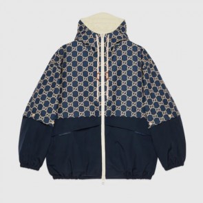 Men's Gucci GG Ripstop Fabric Zip Jacket