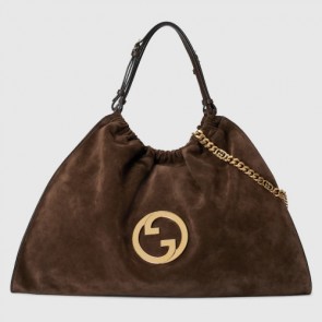 Gucci Blondie Suede Leather Large Tote Bag