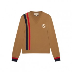 Men's Gucci Wool Jumper With Interlocking G