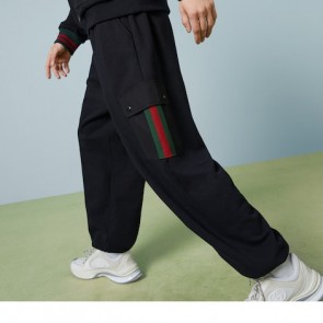 Men's Gucci Cotton Jersey Jogging Pant With Web