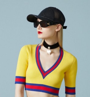Lady's Gucci Stretch Viscose Top