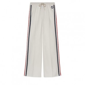 Lady's Gucci Technical Jersey Trouser With Web