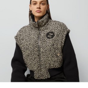Lady's Gucci Bouclé Wool Jacket With Interlocking G
