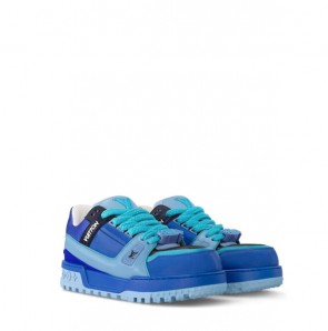 Men's Louis Vuitton Trainer Maxi Sneaker Blue