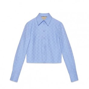 Lady's Gucci GG Supreme Oxford Cotton Shirt