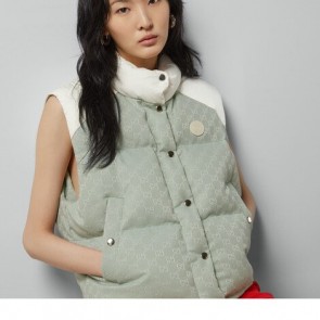 Lady's Gucci GG Cotton Canvas Padded Vest