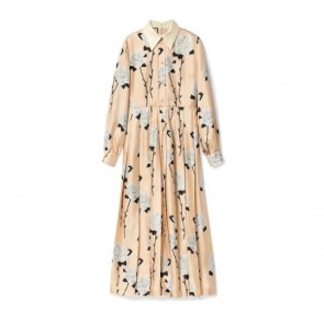 Lady's Gucci Silk Crêpe De Chine Dress With Floral Print