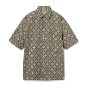 Men's Gucci Cotton Poplin Shirt With Print
