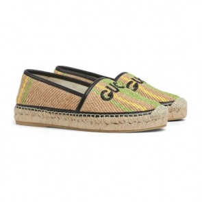 Lady's Gucci Espadrille In Natural Jute