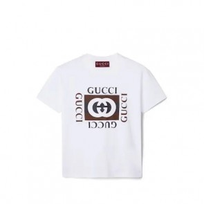 Lady's Gucci Cotton Jersey T-Shirt With Print